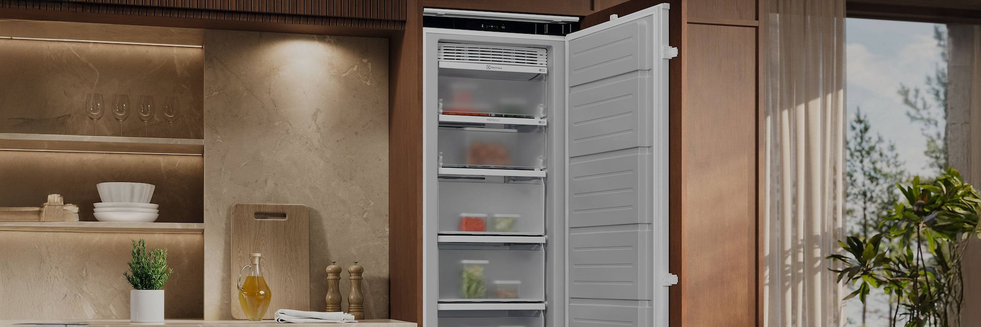 Electrolux integrert fryseskap